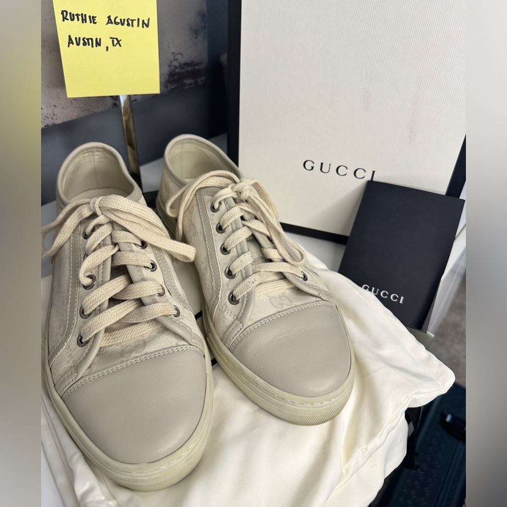 Gucci Beige and Cream Women's Sneakers